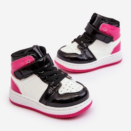 Deportivas Infantiles Charol Rosa y Blanco Milara rosado 1