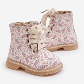 Botines infantiles aislantes con cremallera, Beige Dolida 2
