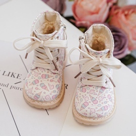 Botines infantiles aislantes con cremallera, Beige Dolida 9