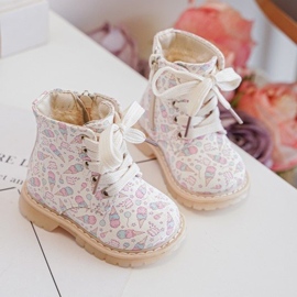 Botines infantiles aislantes con cremallera, Beige Dolida 10