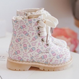 Botines infantiles aislantes con cremallera, Beige Dolida 11