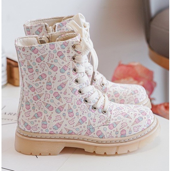 Botines infantiles aislantes con cremallera, Beige Dolida 1