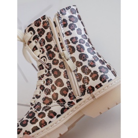 Botines infantiles aislantes con cremallera, Beige y marrón Dolida 11