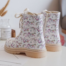 Botines infantiles aislantes con cremallera, Beige Dolida 7