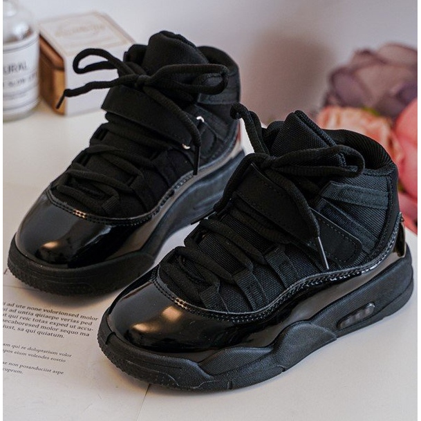 Zapatos Deportivos con Cordones para Niño Negro Darina 1