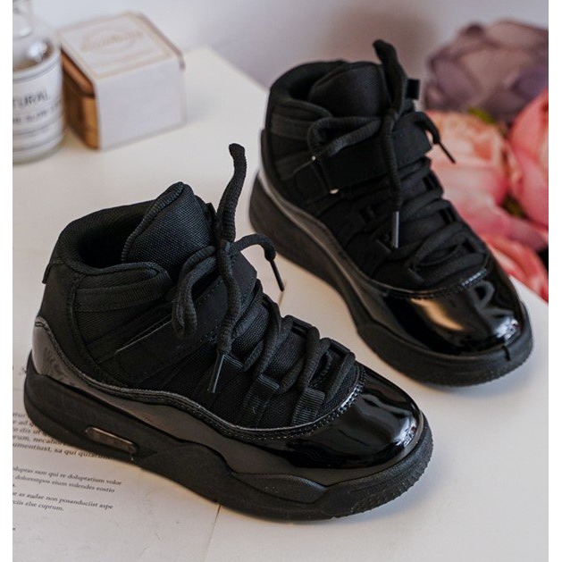 Zapatos Deportivos con Cordones para Niño Negro Darina 2