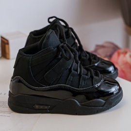 Zapatos Deportivos con Cordones para Niño Negro Darina 3