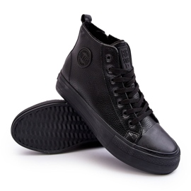 Zapatillas altas de hombre con aislamiento y cremallera Black Big Star negro 7