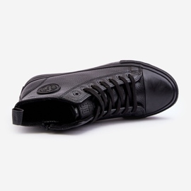 Zapatillas altas de hombre con aislamiento y cremallera Black Big Star negro 5