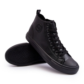 Zapatillas de hombre aislantes con cremallera negro Big Star MM174012 8