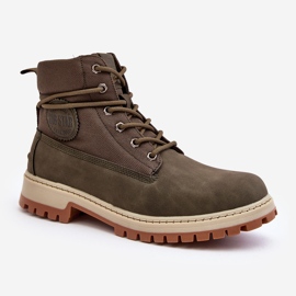 Botas Trapper Hombre Memory Foam Caqui Big Star KK174205 verde 1 Botas Trapper Hombre Memory Foam Caqui Big Star KK174205 verde 1