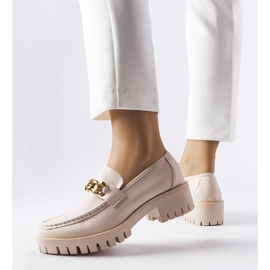 Mocasines beige con suela tractor de Faiz 1 Mocasines beige con suela tractor de Faiz 1