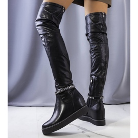 PA1 Botas de cuña negras de Loera negro 2