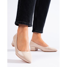 Goodin Bombas clásicas con tacones bajos. beige 2