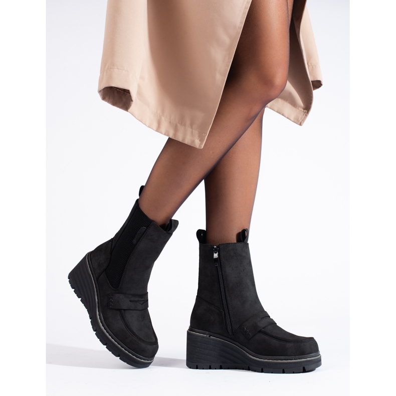 Goodin Botines Shelovet de ante negro 1