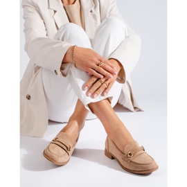 Señores de ante Shelovet beige para mujer 1