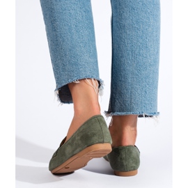 Señores cómodos de ante de mujer, verde Shelovet 2