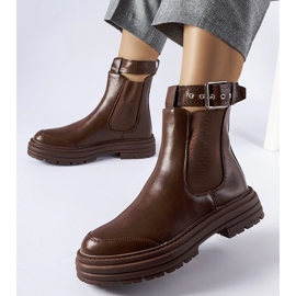 Botas marrones con cierre decorativo de Jonesboro marrón 1