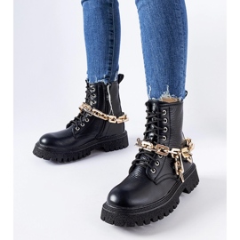 Inna Botas negras con cadena Bowling negro 1 Inna Botas negras con cadena Bowling negro 1