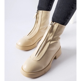 Botines aislantes beige con cremallera Baldo 1