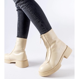 Botines aislantes beige con cremallera Baldo 2
