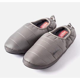 Big Star Pantuflas de hombre con aislamiento gris KK174362 1