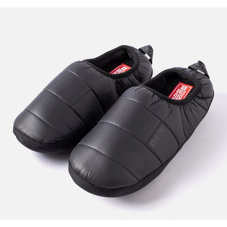 Big Star Pantuflas de hombre con aislamiento negro KK174363 906 1