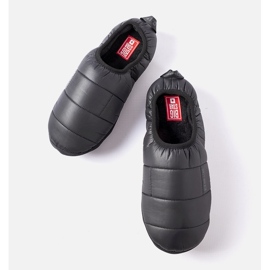 Big Star Pantuflas de hombre con aislamiento negro KK174363 906 2