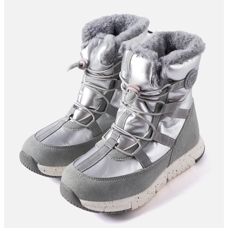 Botas de nieve infantiles grises Big Star KK374171 plata 1