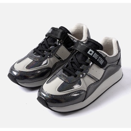 Zapatillas negras con purpurina Big Star KK374103 negro 1 Zapatillas negras con purpurina Big Star KK374103 negro 1