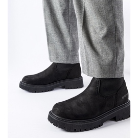 Botas calcetín negras Big Star MM274540 negro 2