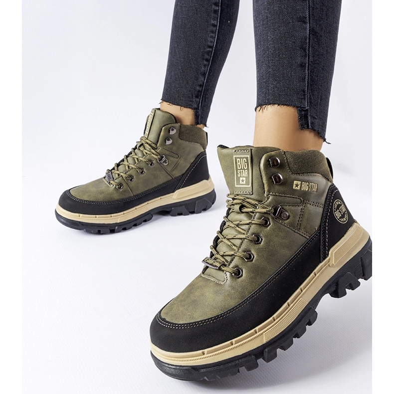 Zapatos juveniles verdes Big Star KK274220 1
