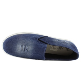 Zapatillas slip-on vaqueras K-89 D. azul azul marino 5