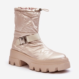 PH2 Botas de mujer con suela maciza y tacón plano, Beige Werikse 1 PH2 Botas de mujer con suela maciza y tacón plano, Beige Werikse 1