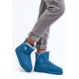 PS1 Botas de nieve aislantes para mujer con decoración, azul Siriol 3