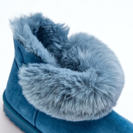 PS1 Botas de nieve aislantes para mujer con decoración, azul Siriol 2