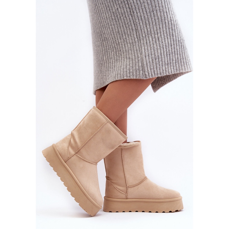 PS1 Botas de nieve con aislamiento de piel para mujer Abrams beige 2 PS1 Botas de nieve con aislamiento de piel para mujer Abrams beige 2