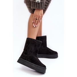 PS1 Black Abrams Botas de nieve con aislamiento de piel para mujer negro 3