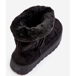PS1 Black Abrams Botas de nieve con aislamiento de piel para mujer negro 2