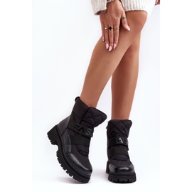 PS1 Botas de nieve aislantes con cremallera para mujer Black Zeva negro 7