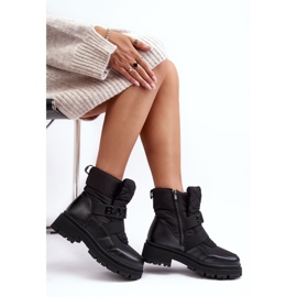 PS1 Botas de nieve aislantes con cremallera para mujer Black Zeva negro 8
