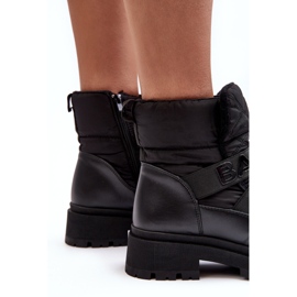 PS1 Botas de nieve aislantes con cremallera para mujer Black Zeva negro 6