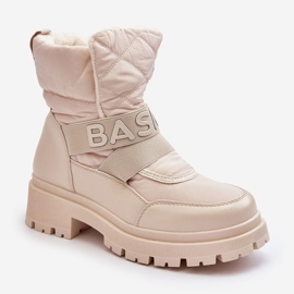 PS1 Botas de nieve aislantes con cremallera para mujer beige claro Zeva 1 PS1 Botas de nieve aislantes con cremallera para mujer beige claro Zeva 1