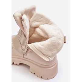 PS1 Botas de nieve aislantes con cremallera para mujer beige claro Zeva 2 PS1 Botas de nieve aislantes con cremallera para mujer beige claro Zeva 2