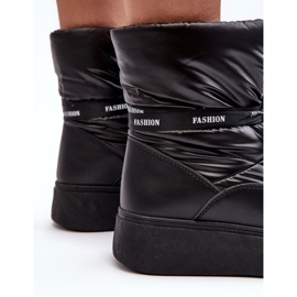 PS1 Botas de nieve para mujer con cordones decorativos Siracna negro 6