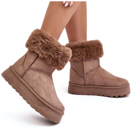 PS1 Botas de Nieve Mujer Rainsa Beige Con Pelo 7