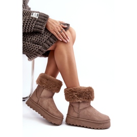 PS1 Botas de Nieve Mujer Rainsa Beige Con Pelo 6