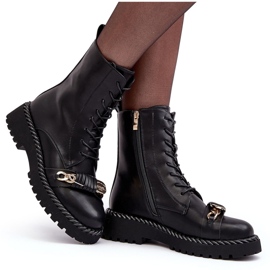 Botas Obrera Mujer Con Adorno Negro S.Barski MR870-68 9