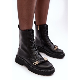 Botas Obrera Mujer Con Adorno Negro S.Barski MR870-68 5