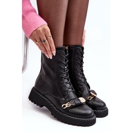 Botas Obrera Mujer Con Adorno Negro S.Barski MR870-68 8